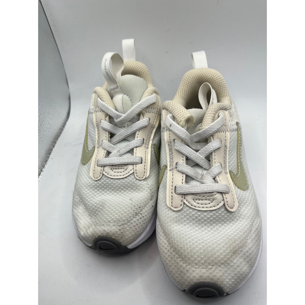 Nike Air Max Kids Shoes Toddler White Beige Low Top Sneakers‎ Size 10C